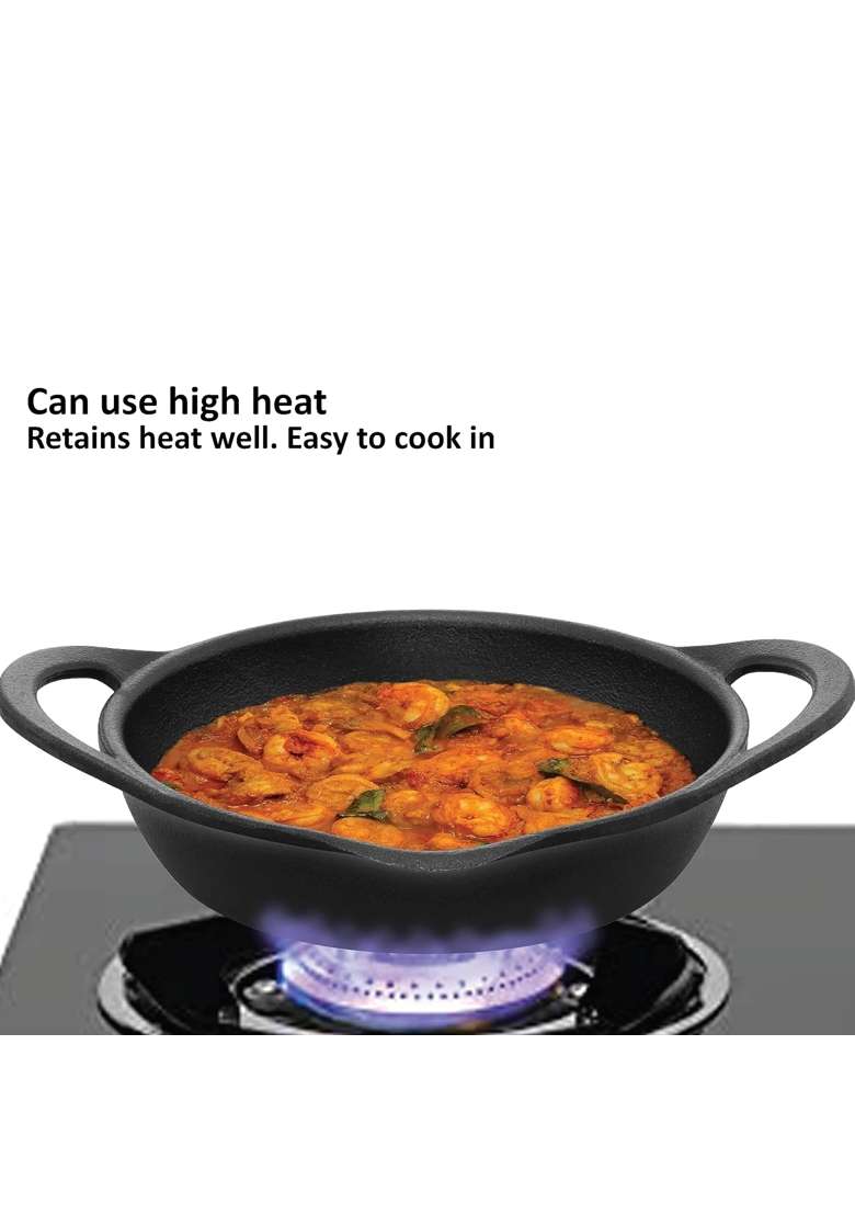 Hawkins Futura Cast Iron Frying Pan | 24 cm | 9.4 Inch - Indya