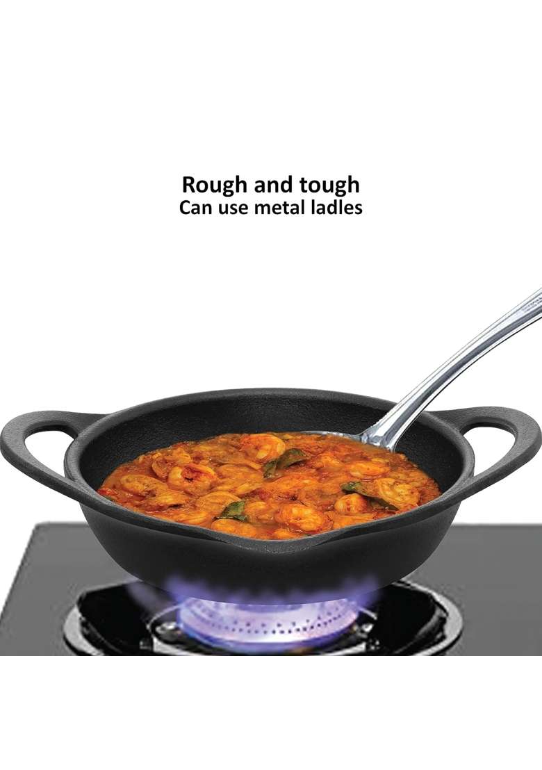 Hawkins Futura Cast Iron Frying Pan | 24 cm | 9.4 Inch - Indya