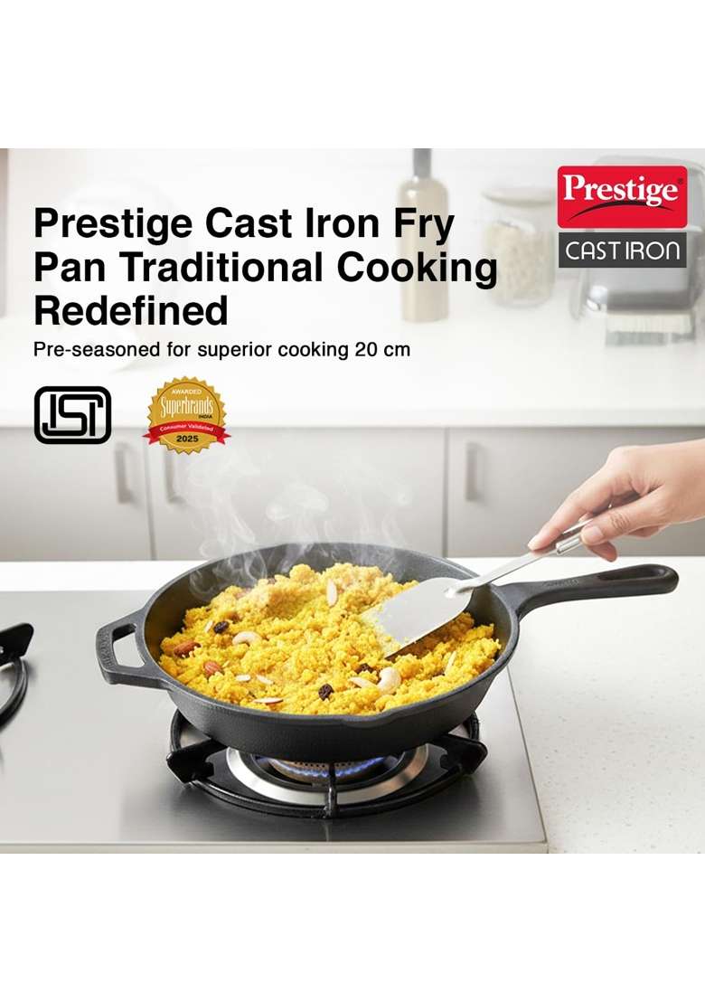 Prestige Cast Iron Fry Pan - Indya