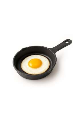 SOLARA Premium Cast Iron Frying Pan with Handle | 6 Inch