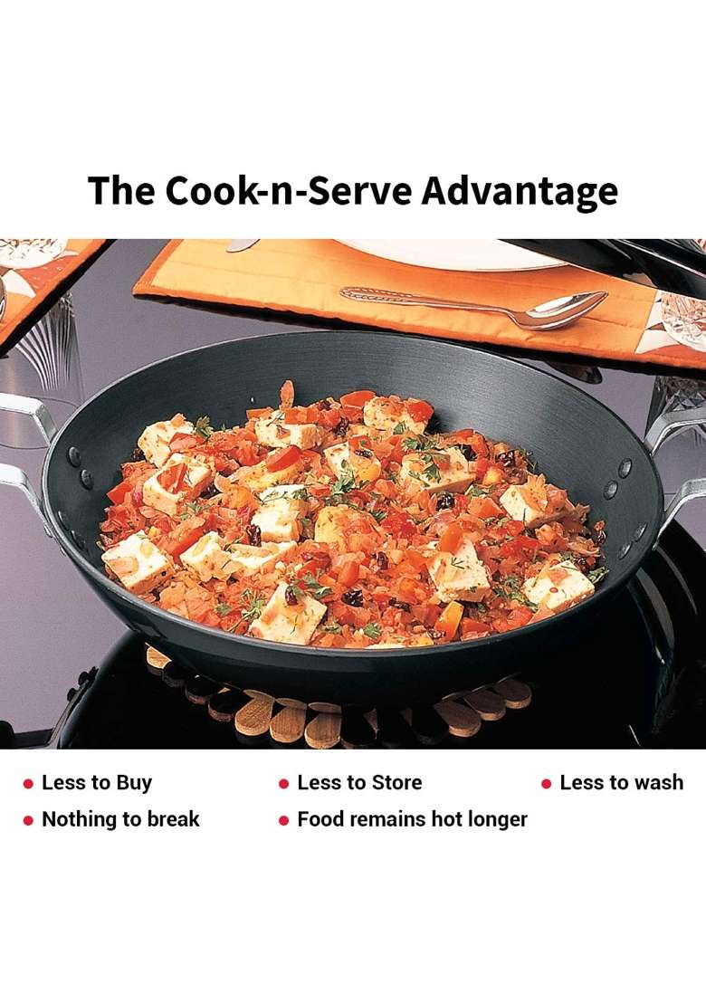 Hawkins Futura Deep Fry Pan | 2.5 L | 2.6 Qt | With Lid - Indya