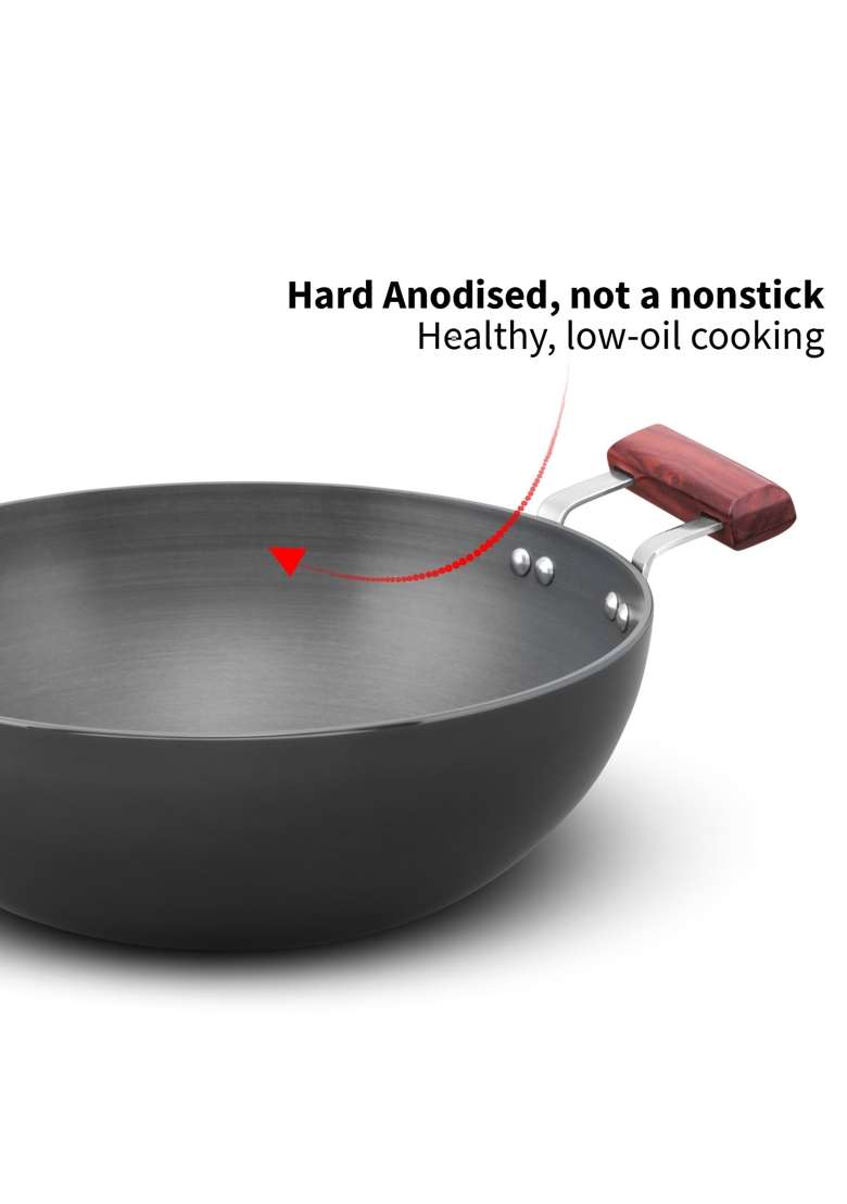 Hawkins Futura Deep Fry Pan | 5 L | 5.3 Qt | Induction Compatible | With Lid - Indya