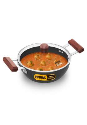 Hawkins Futura Deep Kadhai Wok | 2 L | 2.1 Qt | Induction Compatible | With Lid