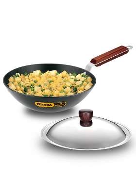 Hawkins Futura Deep Fry Pan | 2.5 L | 2.6 Qt | With Lid