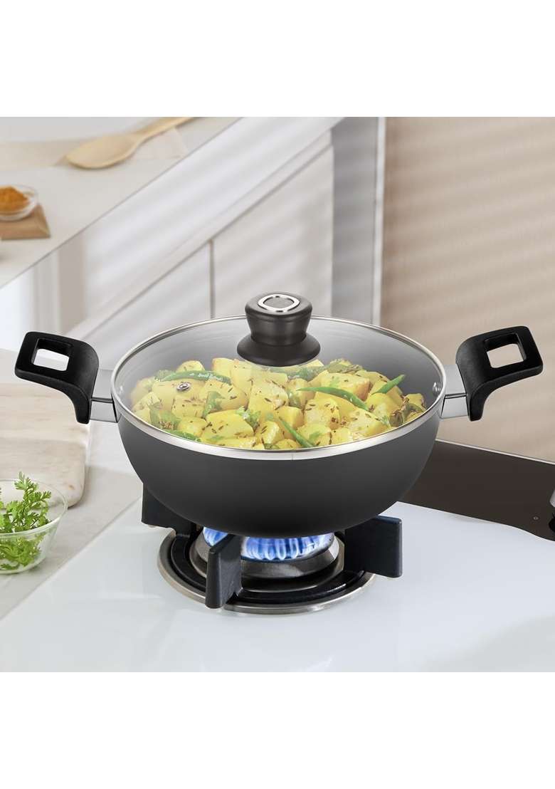 Borosil | 2 L | 2.1 Qt | 22 cm | 8.7 Inch | With Lid - Indya