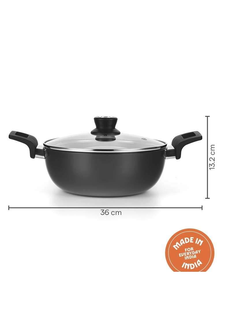 Borosil | 2 L | 2.1 Qt | 22 cm | 8.7 Inch | With Lid - Indya