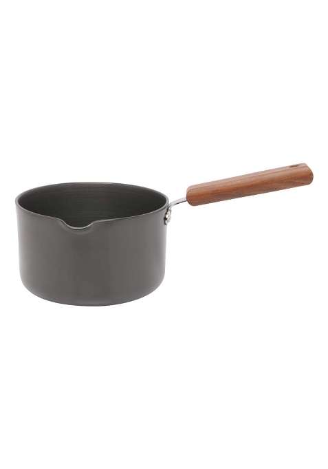 Wonderchef Ebony Hard Anodized Nonstick Sauce Pan | 2 L | 2.1 Qt | 16 cm | 6.3 Inch