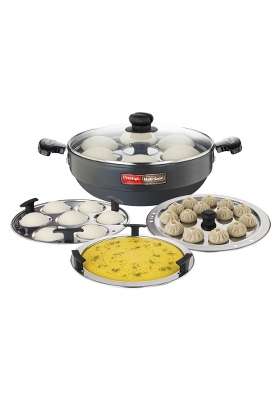 Prestige Hard Anodised Multi Kadhai Wok | 28 cm | 11 Inch | Induction Compatible