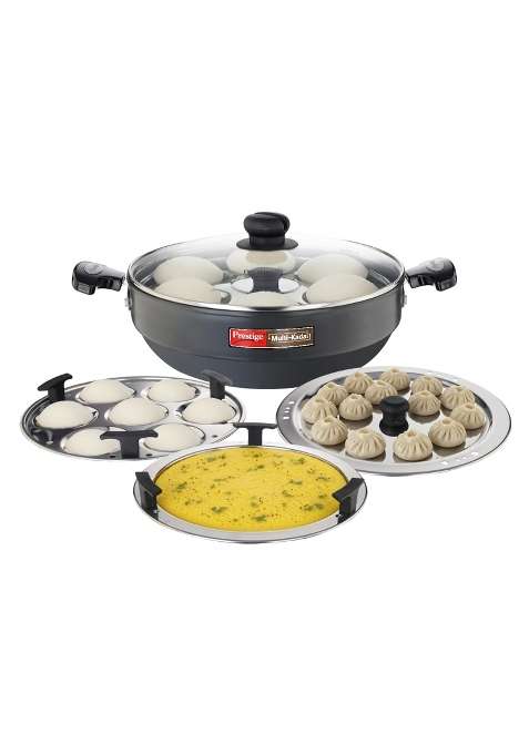 Prestige Hard Anodised Multi Kadhai Wok | 28 cm | 11 Inch | Induction Compatible