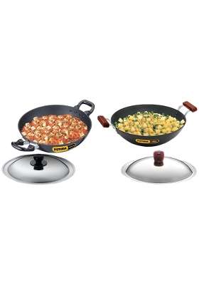 Hawkins Futura Deep Fry Pan | 2.5 L | 2.6 Qt | Non-Stick | With Lid