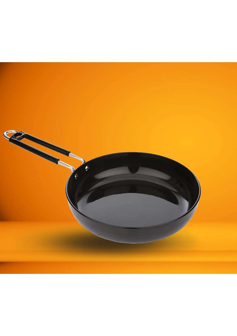 FLIXBLOOM Perfect Gas Stovetop Induction Base Hard Anodised Frying Pan PFOA Free | 1.2 L | 1.3 Qt - Indya
