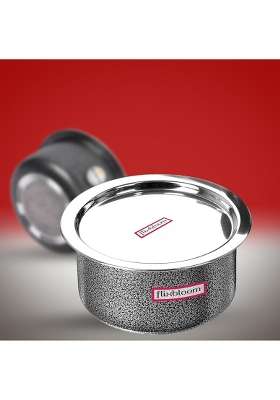 FLIXBLOOM Cook Plus Serve Hard Anodised Induction Base | 3 L | 3.2 Qt | With Lid