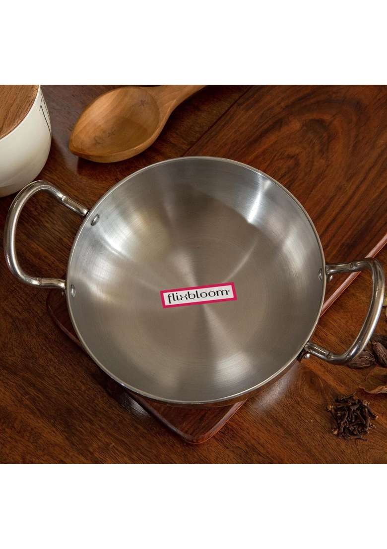 FLIXBLOOM Induction Cookware with Handle | 2.5 L | 2.6 Qt | With Lid - Indya