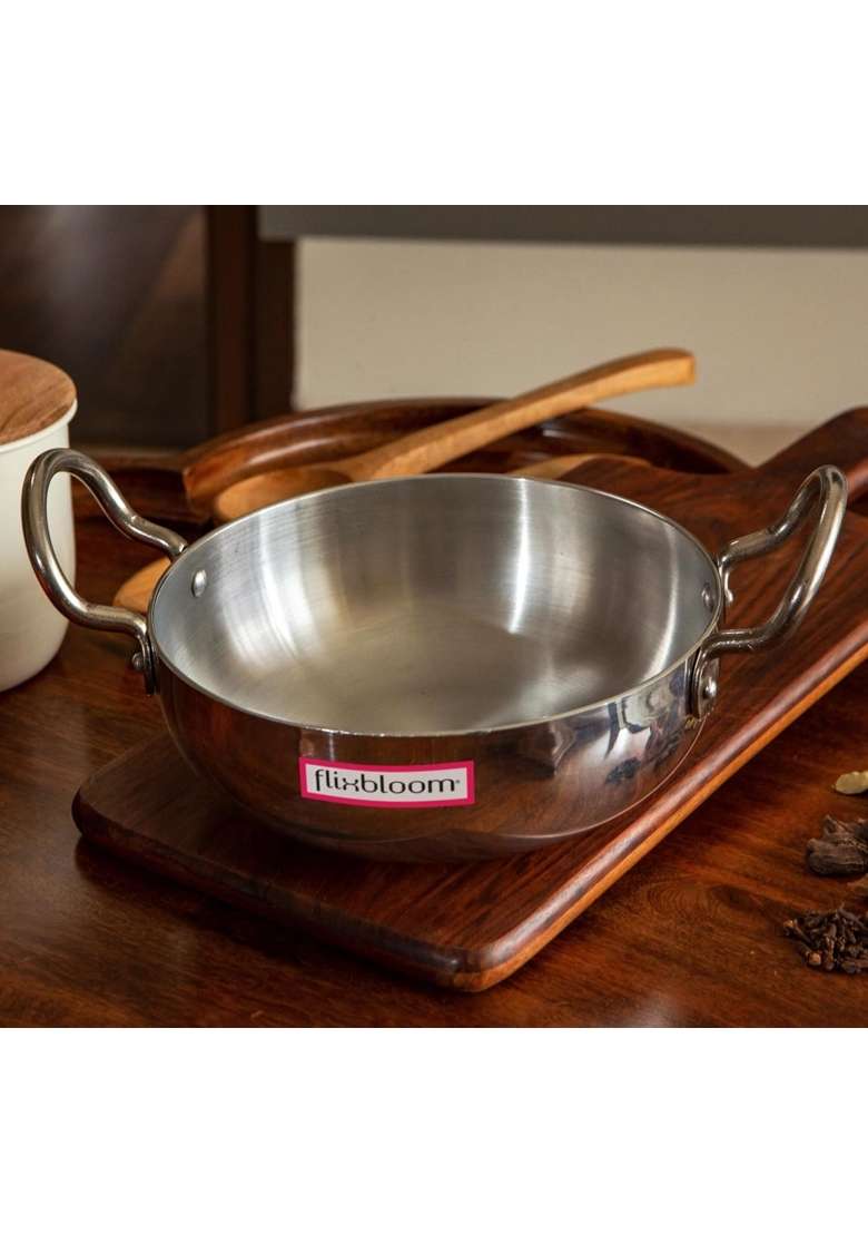 FLIXBLOOM Induction Cookware with Handle | 2.5 L | 2.6 Qt | With Lid - Indya
