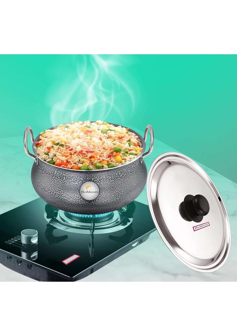 FLIXBLOOM Select Induction Handi with Lid | 3 L | 3.2 Qt - Indya