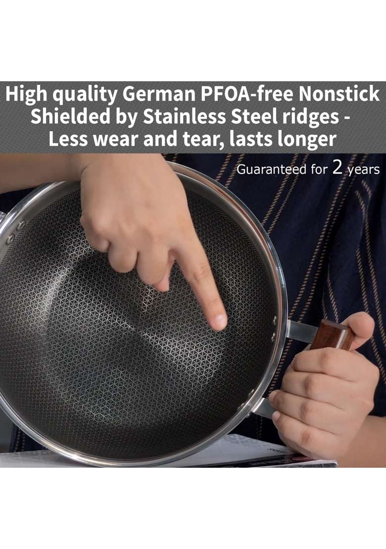Hawkins 6-Piece Triply with Shielded Nonstick Gift Set | Induction Compatible | With Lid - Indya