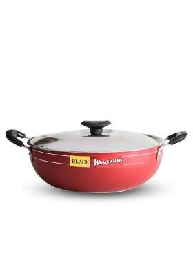 Black Magnum Basics Ibkdnl- Deep Fry Pan | 4 L | 4.2 Qt | Non-Stick | With Lid