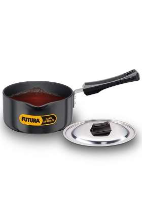 Hawkins Futura Hard Anodised Saucepan | 1.5 L | 1.6 Qt | 16 cm | 6.3 Inch