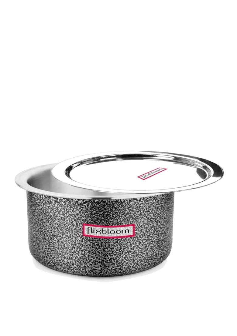FLIXBLOOM Cook Max Hard Anodised Induction Base | 6.5 L | 6.9 Qt - Indya