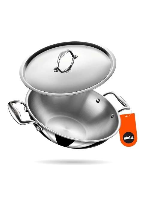stahl Artisan Triply | 1.2 L | 1.3 Qt | 18 cm | 7.1 Inch | Induction Compatible | With Lid