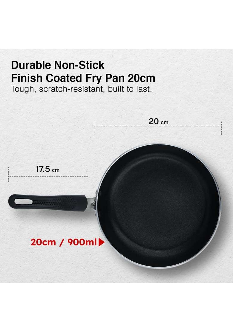 Prestige Non-Stick Fry Pan | 20 cm | 7.9 Inch | Induction Compatible | PFOA Free - Indya