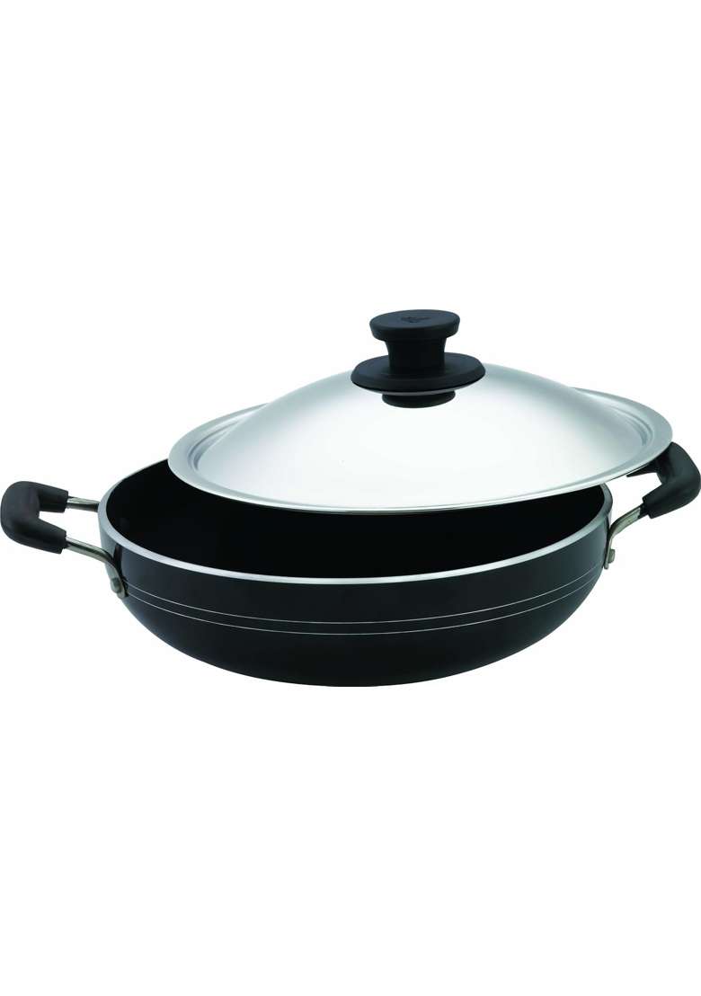Pigeon By Stovekraft Non-Stick Aluminium Kadai Wok | 19.7 cm | 7.8 Inch - Indya