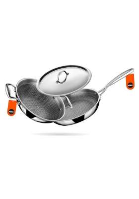 stahl Artisan Hybrid Triply Stainless Steel Cookware Set | 24 cm | 9.4 Inch | 3-Piece Set | Induction Compatible | Non-Stick
