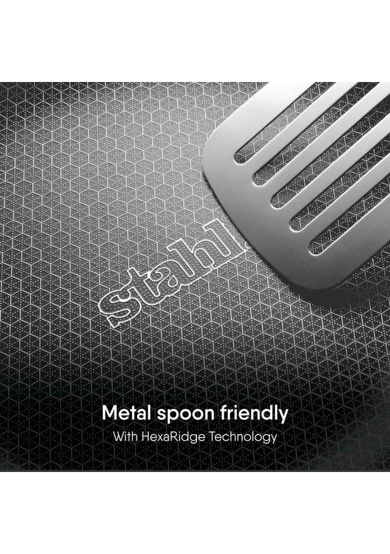 stahl Artisan Hybrid Triply Stainless Steel Cookware Set | 24 cm | 9.4 Inch | 3-Piece Set | Induction Compatible | Non-Stick - Indya
