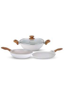 SALFORD Forged Non-Stick | 2.5 L | 2.6 Qt | 24 cm | 9.4 Inch | 3-Piece Set | Induction Compatible