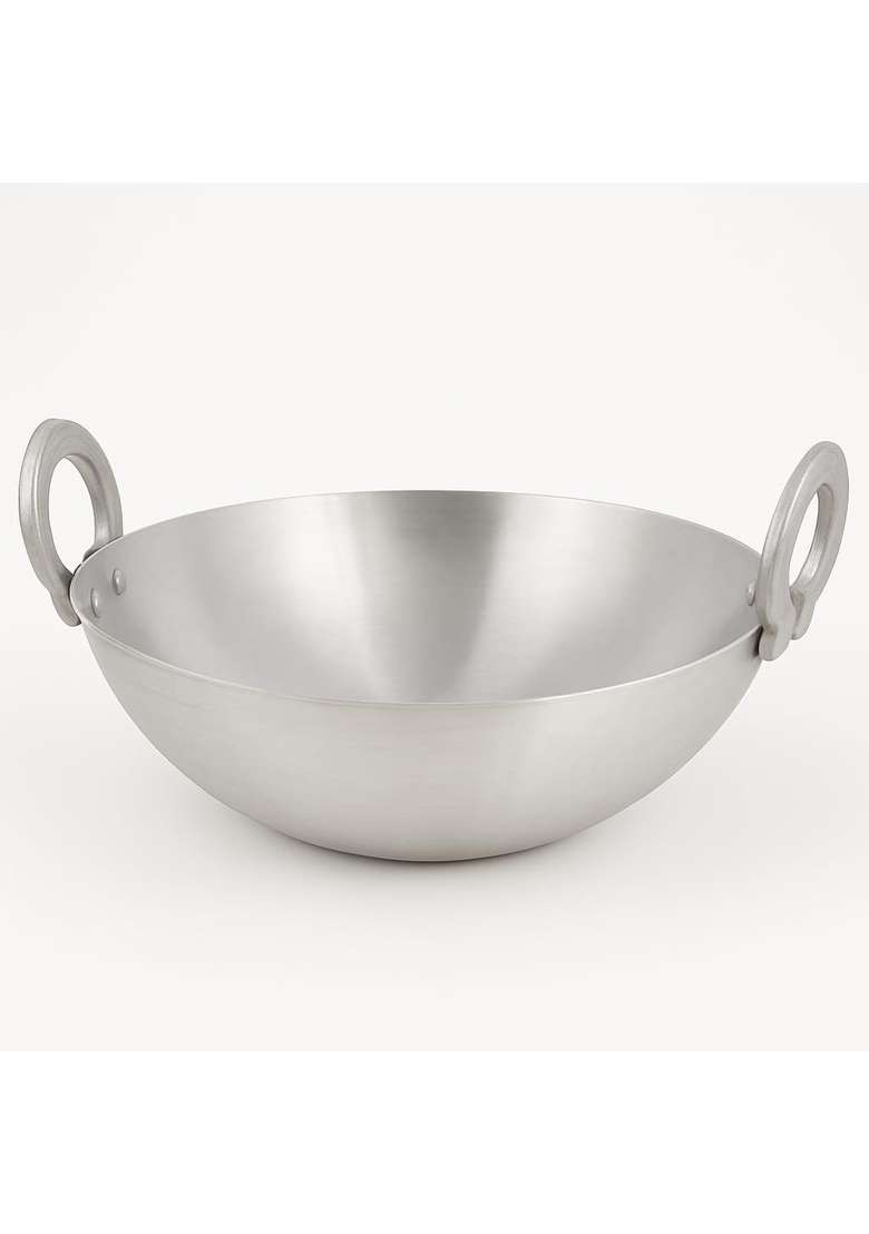 ODAR Premium Aluminium Deep Kadhai Wok for Cooking | 5 L | 5.3 Qt | Non-Stick - Indya