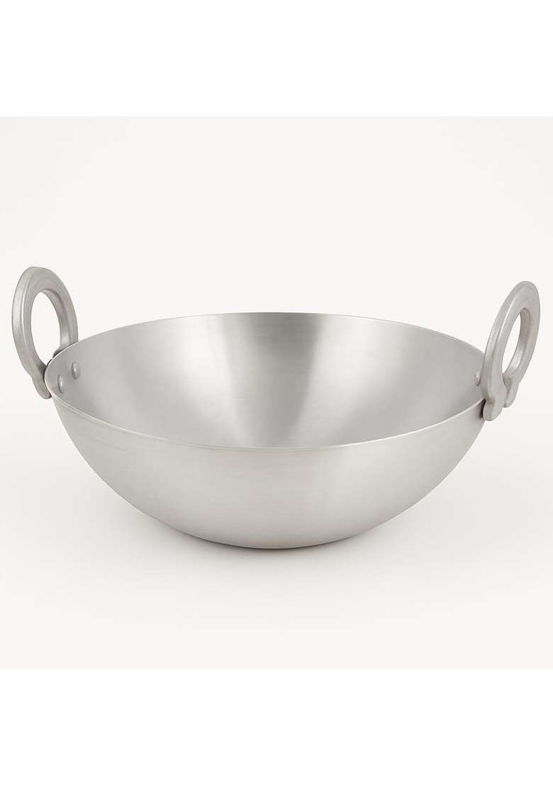 ODAR Premium Aluminium Deep Kadhai Wok for Cooking | 5 L | 5.3 Qt | Non-Stick - Indya