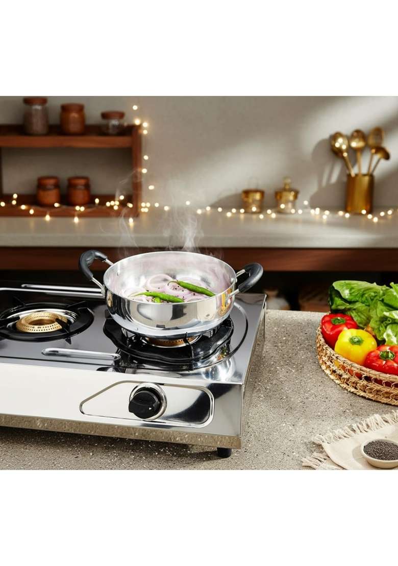 Solimo Amazon Brand Solimo | 1 L | 1.1 Qt | 22 cm | 8.7 Inch | Induction Compatible - Indya