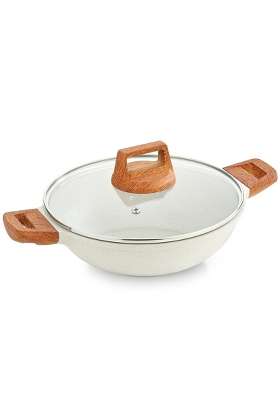 BERGNER Naturally Cast Aluminum | 2 L | 2.1 Qt | 24 cm | 9.4 Inch | Induction Compatible | Non-Stick | With Lid