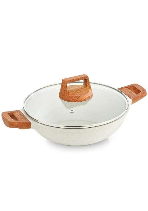 BERGNER Naturally Cast Aluminum | 2 L | 2.1 Qt | 24 cm | 9.4 Inch | Induction Compatible | Non-Stick | With Lid