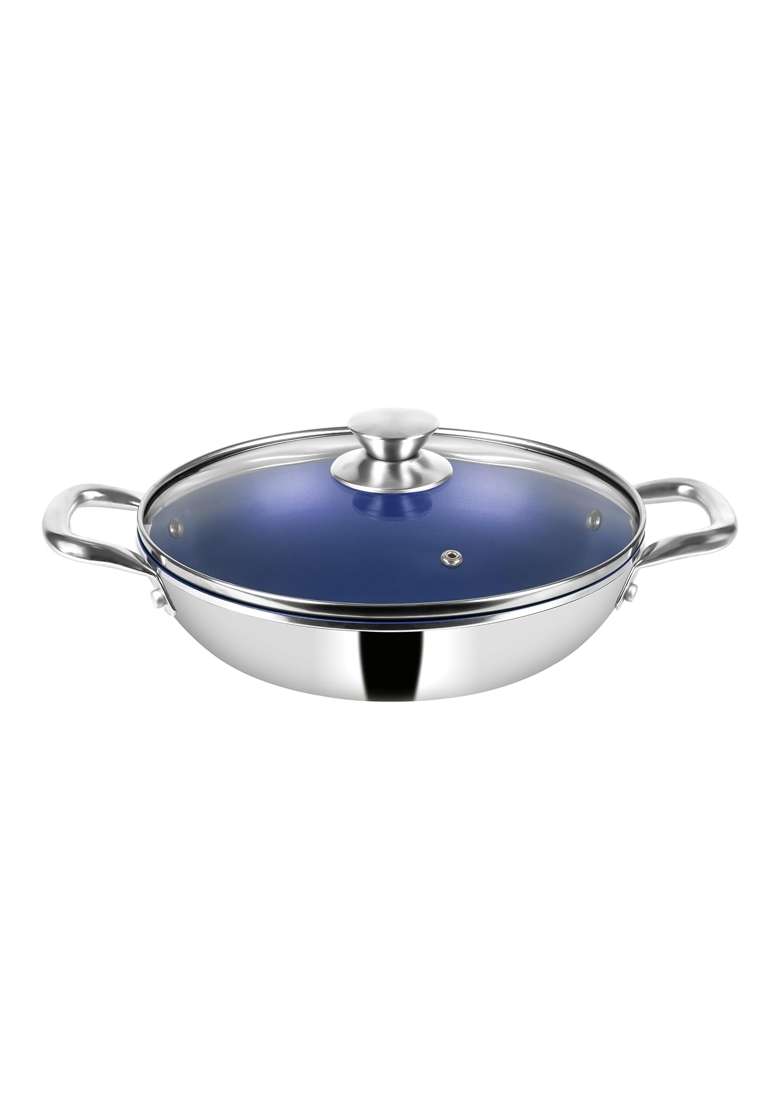 Pigeon Cerrasteel Ceramic Kadai Wok | 24 cm | 9.4 Inch | Non-Stick - Indya