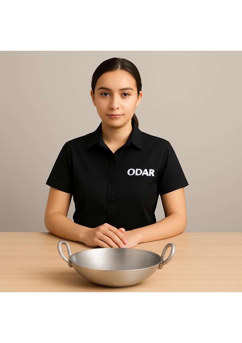 ODAR Premium Aluminium Deep Kadhai Wok for Cooking | 1.5 L | 1.6 Qt | Non-Stick - Indya