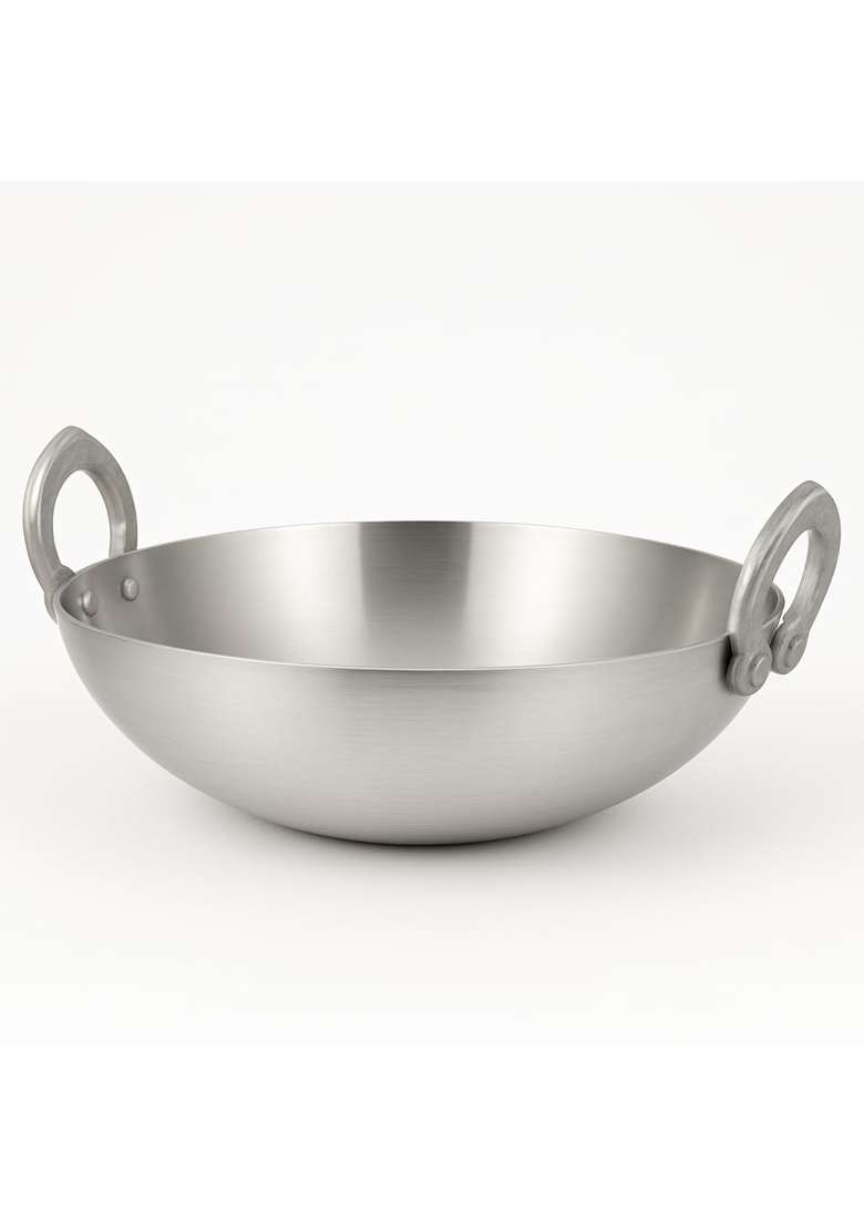 ODAR Premium Aluminium Deep Kadhai Wok for Cooking | 1.5 L | 1.6 Qt | Non-Stick - Indya