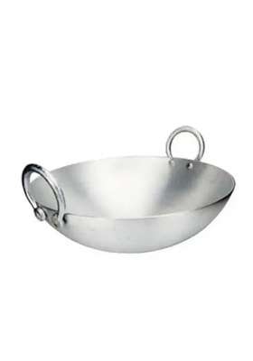 Tannu Craft Aluminum Kadhai Wok Deep Kadai | Non-Stick