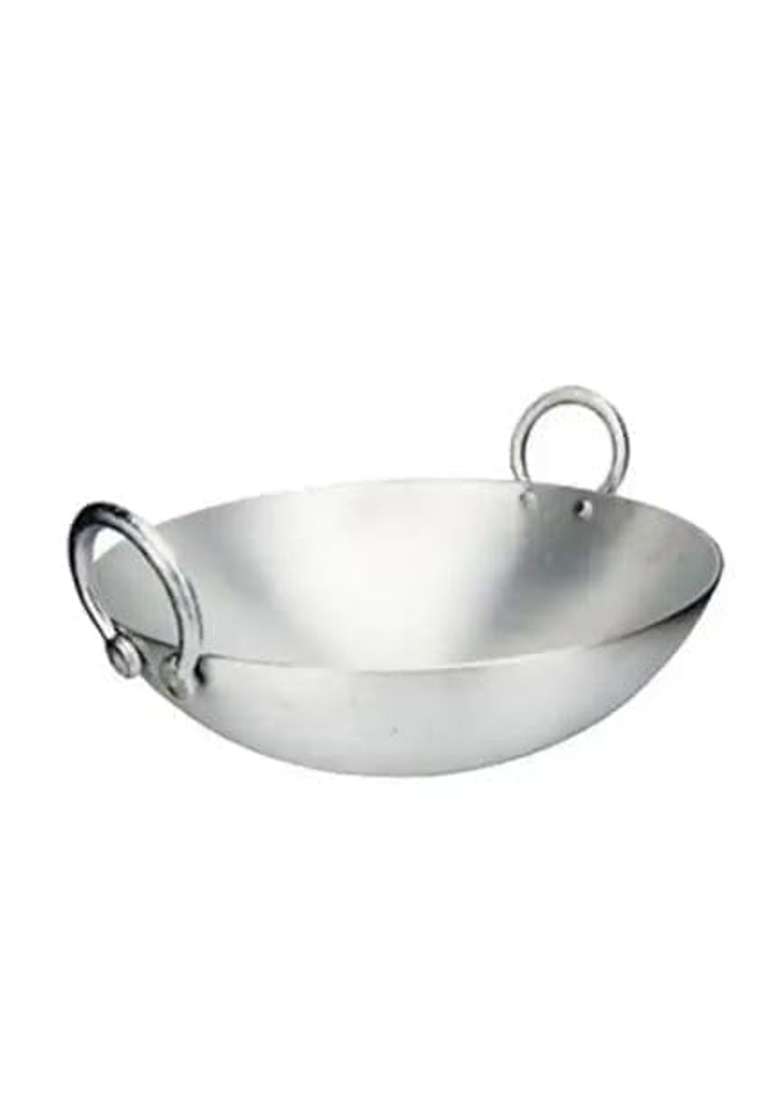 Tannu Craft Aluminum Kadhai Wok Deep Kadai | Non-Stick - Indya