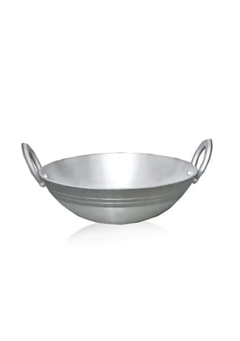 Tannu Craft Aluminum Kadhai Wok Deep Kadai | Non-Stick - Indya