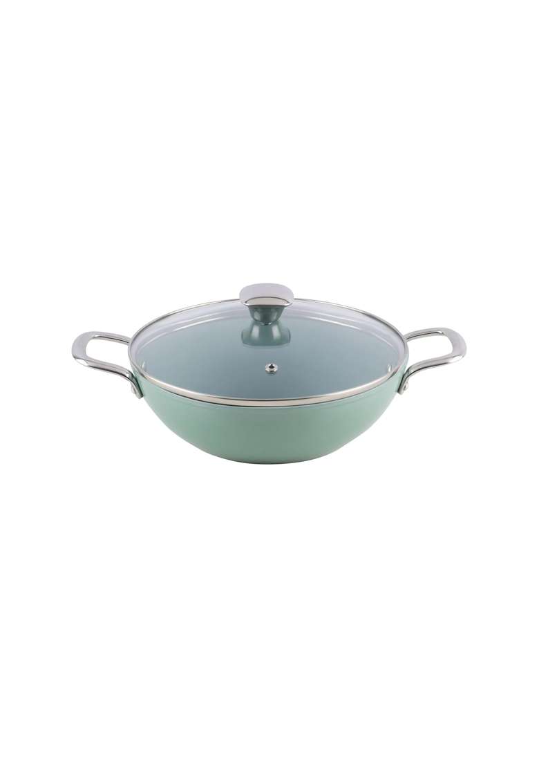SALFORD Ceramic Non Stick Kadai | 24 cm | 9.4 Inch | Non-Toxic - Indya