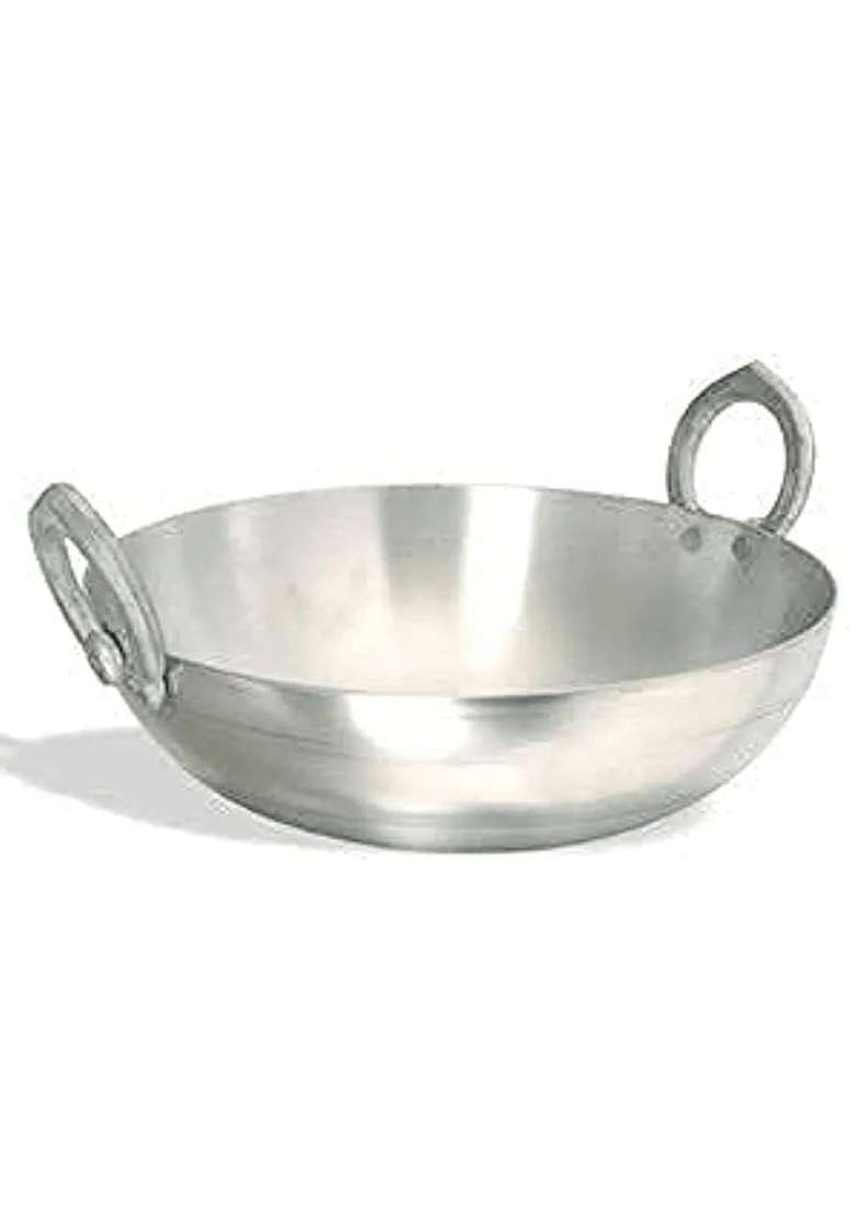 SHIFA CRAFT Aluminium Kadhai Wok Premium Range of Aluminum Kadhai Deep Kadhai | 1 L | 1.1 Qt | Non-Stick - Indya