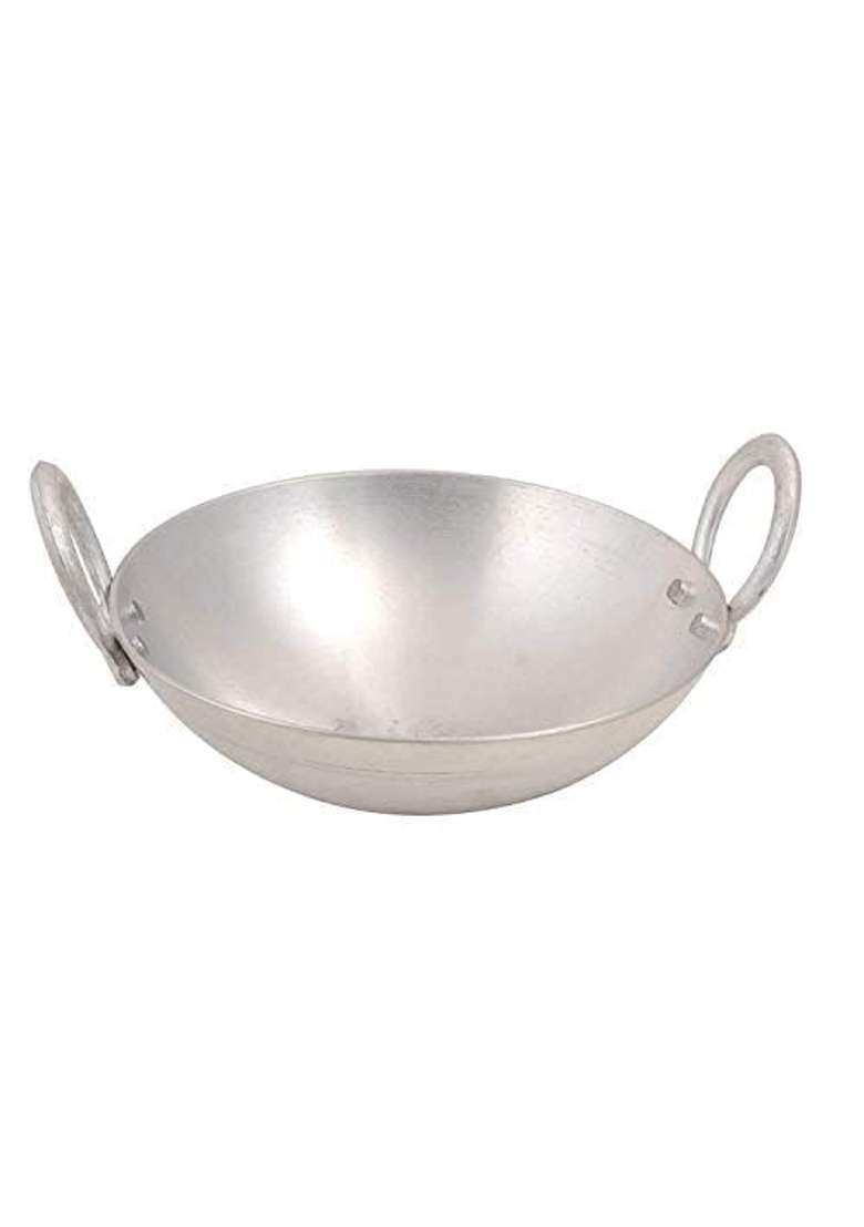 SHIFA CRAFT Aluminium Kadhai Wok Premium Range of Aluminum Kadhai Deep Kadhai | 1.5 L | 1.6 Qt | Non-Stick - Indya