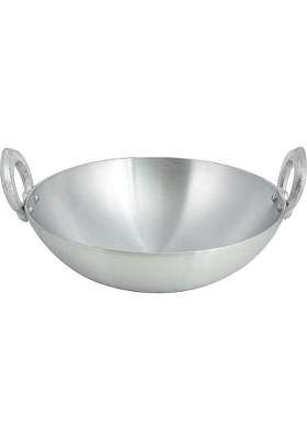 VOMI Aluminum Deep Kadai Wok Non-Induction | 3 L | 3.2 Qt | Non-Stick