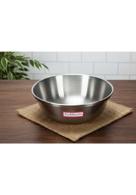 FLIXBLOOM Metro Kitchen Aluminium Tasla Deep Pan | 2.5 L | 2.6 Qt