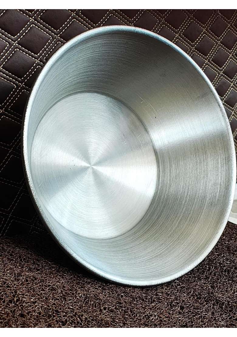 FLIXBLOOM Metro Kitchen Aluminium Tasla Deep Pan | 2.5 L | 2.6 Qt - Indya