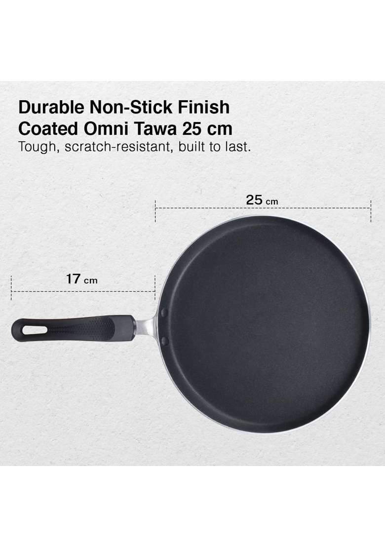 Prestige Aluminium Omega Select Plus IB Non-Stick Omni Tawa Flat Griddle - Indya