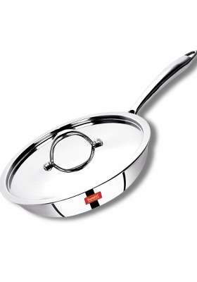 Sumeet Cook Smart TriPly Steel-Aluminium-Steel | 1 L | 1.1 Qt | 20 cm | 7.9 Inch | With Lid