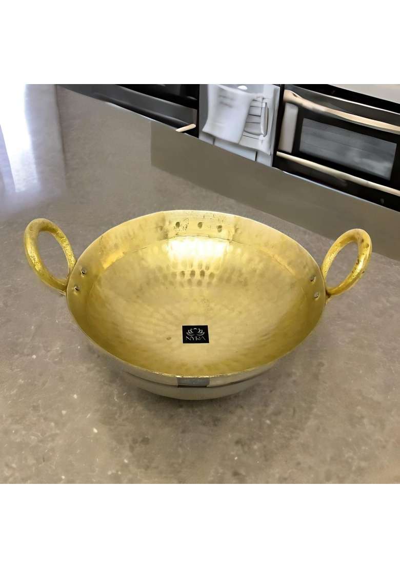 NYRA Pure Brass Pital | 1.5 L | 1.6 Qt | Handcrafted - Indya