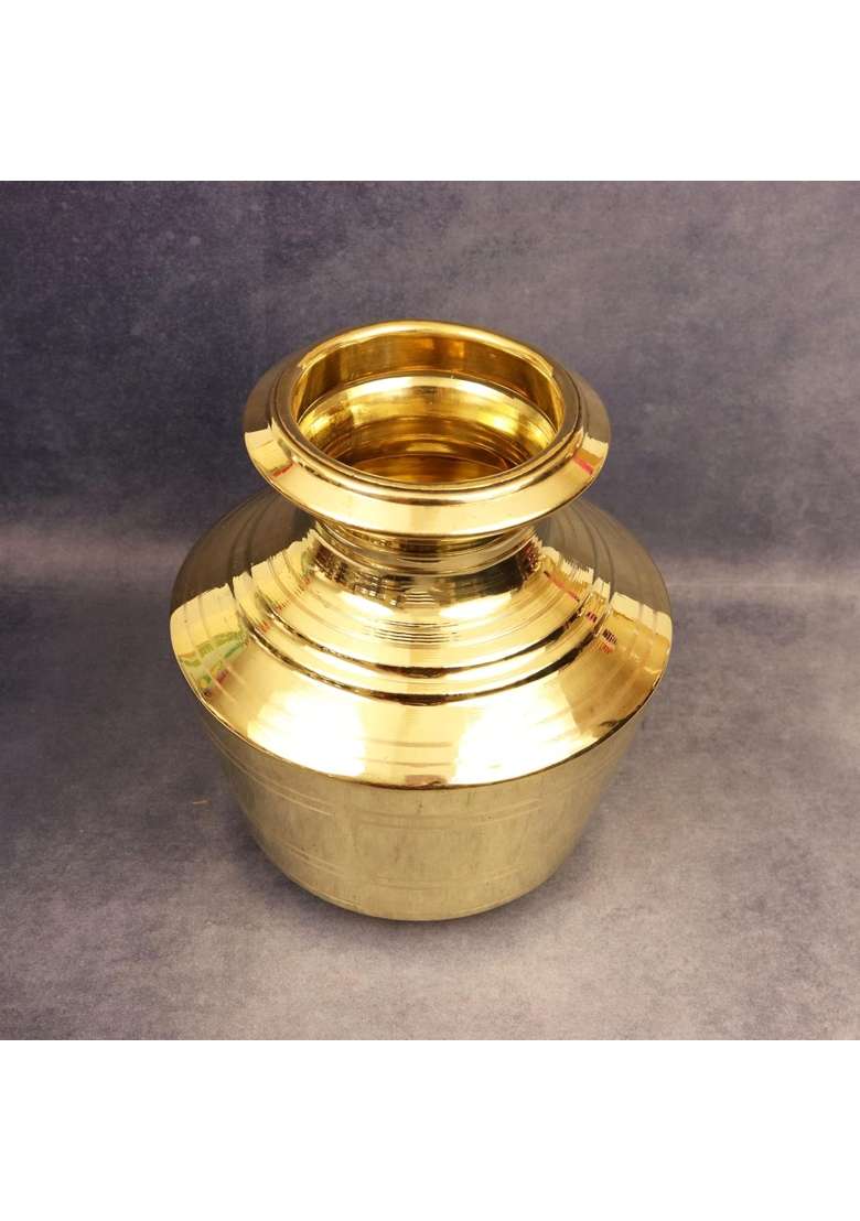 Putrika Traditional Brass Utensil Kudam | 1.5 L | 1.6 Qt - Indya